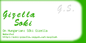 gizella soki business card